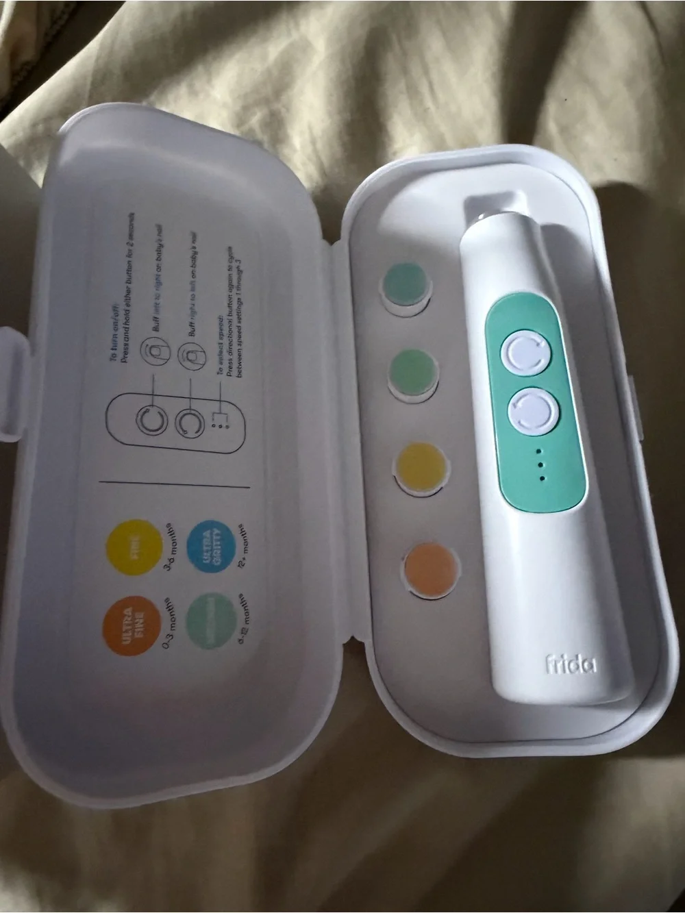 NEW Frida Baby Electric Nail Buffer Kit —